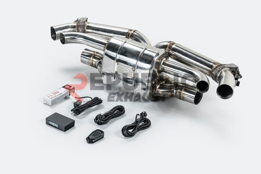Porsche 911 992.1 Carerra Base/S/T/4/4S/Targa 4/Targa 4S/GTS 2020 2021 2022 2023 2024 & 992.2 Carerra Base/S/T/4/4S/Targa 4/Targa 4S 2025-ON (3.0T) with Aftermarket Parts - Axle-back Exhaust with Valve Titanium / Stainless Steel from Republic Exhaust