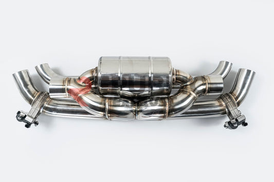 Porsche 911 992.1 Carerra Base/S/T/4/4S/Targa 4/Targa 4S/GTS 2020 2021 2022 2023 2024 & 992.2 Carerra Base/S/T/4/4S/Targa 4/Targa 4S 2025-ON (3.0T) with Aftermarket Parts - Axle-back Exhaust with Valve Titanium / Stainless Steel from Republic Exhaust