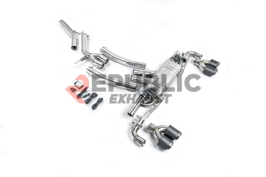 Porsche Cayenne 9Y0 9Y3 2018-ON (3.0T) with Aftermarket Parts - Catback Exhaust V2 with Valve Titanium / Stainless Steel from Republic Exhaust
