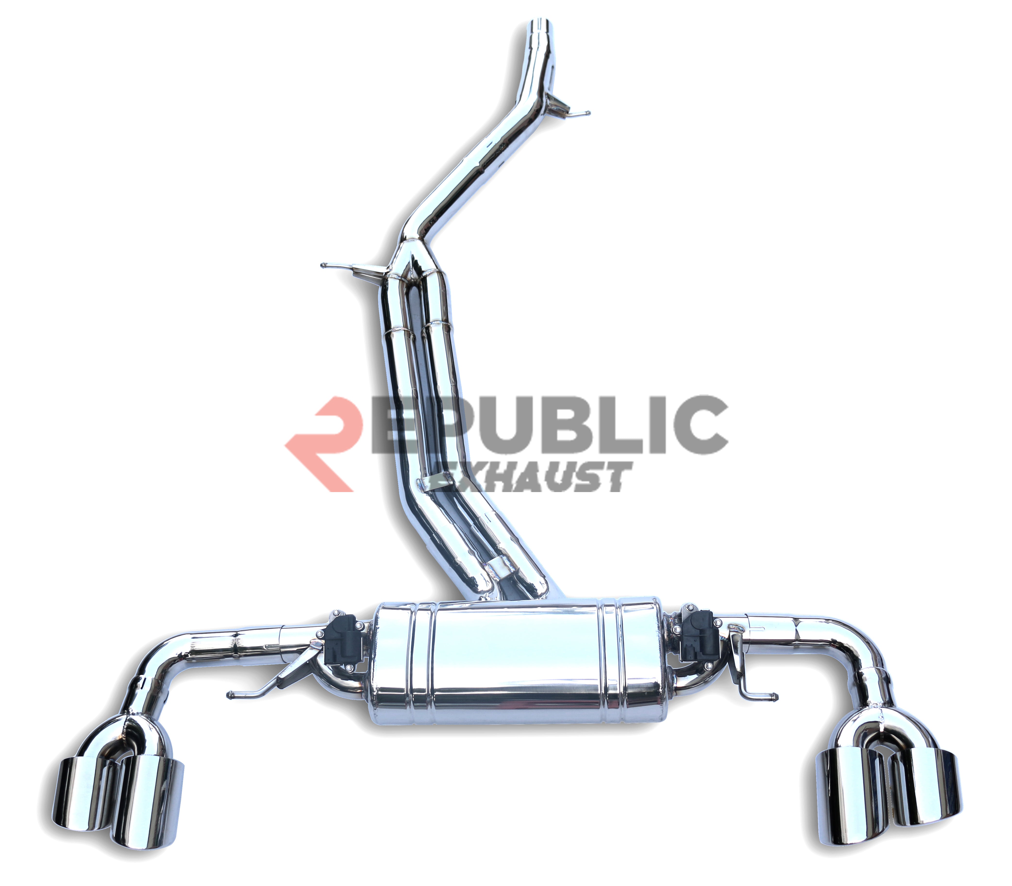 Stainless Steel Exhaust Tips For Porsche Cayenne 2011-2014 – Pair, Silver Or Black Finish