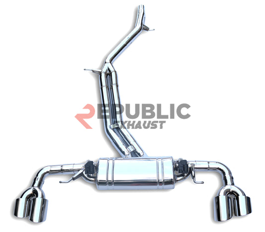 Porsche Cayenne 9Y0 9Y3 2018-ON (3.0T) with Aftermarket Parts - Catback Exhaust V2 with Valve Titanium / Stainless Steel from Republic Exhaust