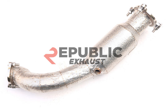 Porsche Macan 95B.1 Base 2015 2016 2017 2018 (2.0T) with Aftermarket Parts - 100 & 200 & 300 CELL & Test Pipe/No Cat Downpipe Stainless Steel from Republic Exhaust