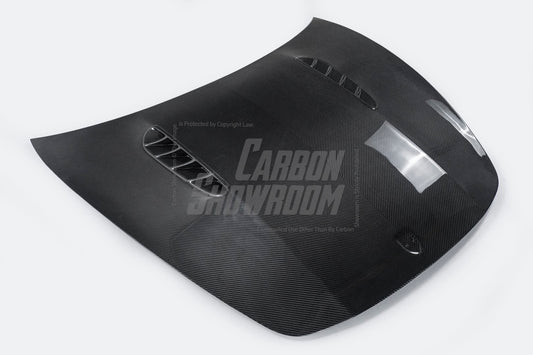 Porsche Panamera & 4 & 4S & GTS & Turbo & Turbo S 971 2017 2018 2019 2020 with Aftermarket Parts - Hood Bonnet Double-sided Pre-preg Carbon Fiber from TAKD Carbon