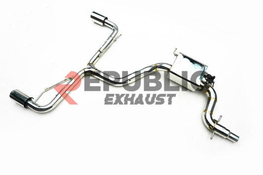 Volkswagen Golf GTI MK6 MK6.5 2010 2011 2012 2013 2014 (2.0T) with Aftermarket Parts - Catback Exhaust Dual Exit Tips Titanium / Stainless Steel from Republic Exhaust
