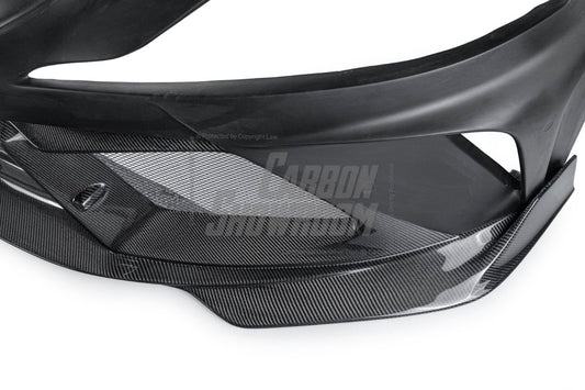 Toyota Supra MK5 A90 A91 3.0 2.0 2020 2021 2022 2023 2024 with Aftermarket Parts - "Alerion" Narrow Body Front Bumper & Lip Carbon Fiber / FRP from Robot Craftsman