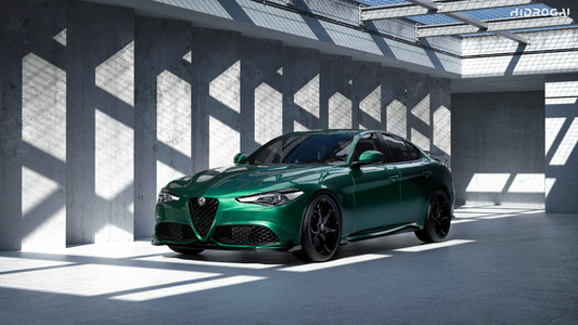 Alfa Romeo Giulia Sport Veloce Ti Sprint RWD AWD Lusso Base 2017 2018 2019 2020 2021 2022 2023 2024 with Aftermarket Parts - "HIDROGAI" Side Skirts Carbon Fiber / FRP from Robot Craftsman