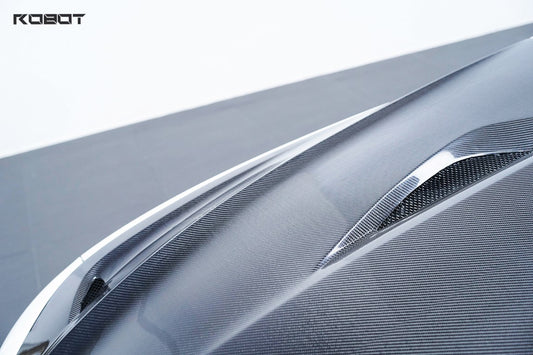 Alfa Romeo Giulia Sport Veloce Ti Sprint RWD AWD Lusso Base 2017 2018 2019 2020 2021 2022 2023 2024 with Aftermarket Parts - "HIDROGAI" Hood Bonnet Carbon Fiber / FRP from Robot Craftsman