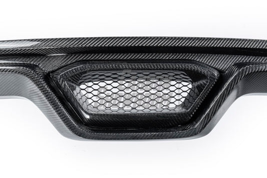 Ford Mustang Ecoboost V6 GT March1 Bullitt S550.1 S550.2 2015-2023 (note: dual exhaust tips) with Aftermarket Parts - CAVALIER Rear Diffuser Carbon Fiber/FRP from Robot Craftsman