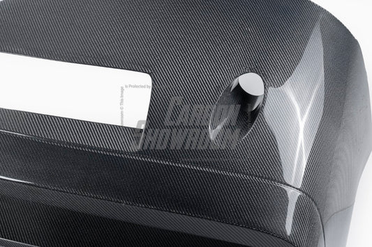 Dodge Challenger Demon Redeye Hellcat T/A Scat Pack 392 SRT R/T SXT SE 2008 2009 2010 2011 2012 2013 2014 2015 2016 2017 2018 2019 2020 2021 2022 2023 with Aftermarket Parts - "CHOPPER" Front Bumper Carbon Fiber / FRP from Robot Craftsman