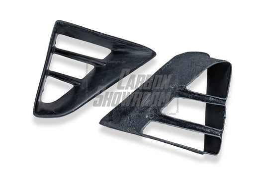 Tesla Model 3 Performance Long Range Standard Base 2017 2018 2019 2020 2021 2022 2023 with Aftermarket Parts - Crypton Front Bumper & Lip Carbon Fiber / FRP from Robot Craftsman