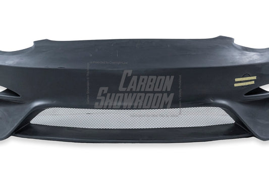 Tesla Model 3 Performance Long Range Standard Base 2017 2018 2019 2020 2021 2022 2023 with Aftermarket Parts - Crypton Front Bumper & Lip Carbon Fiber / FRP from Robot Craftsman