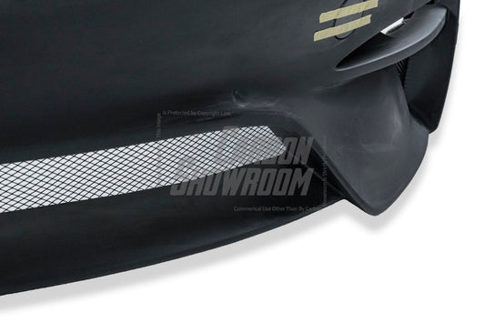 Tesla Model 3 Performance Long Range Standard Base 2017 2018 2019 2020 2021 2022 2023 with Aftermarket Parts - Crypton Front Bumper & Lip Carbon Fiber / FRP from Robot Craftsman
