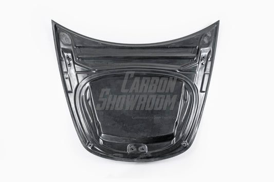 Tesla Model 3 Performance Long Range Standard Base 2017 2018 2019 2020 2021 2022 2023 with Aftermarket Parts - "Crypton" Hood Bonnet Carbon Fiber / FRP from Robot Craftsman