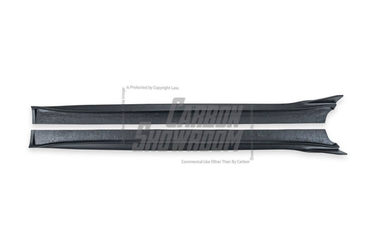 Tesla Model 3 Performance Long Range Standard Base 2017-2023 with Aftermarket Parts - Crypton Side Skirts Carbon Fiber / FRP from Robot Craftsman