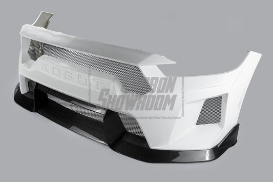 Ford Mustang S650 2.3 Ecoboost 5.0 GT Dark Horse 2024-ON with Aftermarket Parts - DARKSTAR Front Bumper & Lip Carbon Fiber / FRP from Robot Craftsman