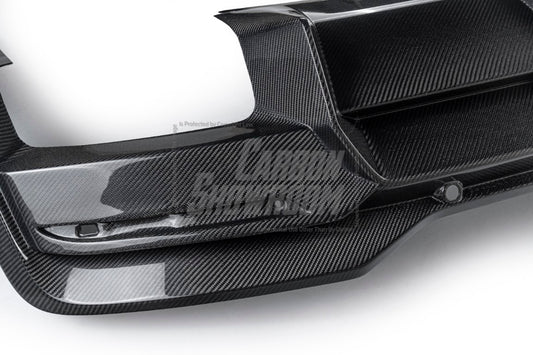 Ford Mustang S650 2024-ON with Aftermarket Parts - DARKSTAR Rear Diffuser Carbon Fiber from Robot Craftsman