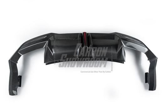 Ford Mustang S650 2024-ON with Aftermarket Parts - DARKSTAR Rear Diffuser Carbon Fiber from Robot Craftsman
