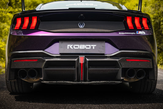 Ford Mustang S650 2024-ON with Aftermarket Parts - DARKSTAR Rear Diffuser Carbon Fiber from Robot Craftsman