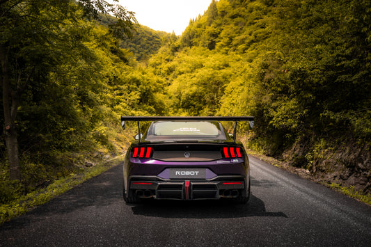 Ford Mustang S650 2024-ON with Aftermarket Parts - DARKSTAR Rear Diffuser Carbon Fiber from Robot Craftsman