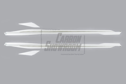 Ford Mustang S650 2.3 Ecoboost 5.0 GT Dark Horse 2024-ON with Robot Craftsman's Aftermarket Parts - Side Skirts "DARKSTAR" Carbon Fiber / FRP