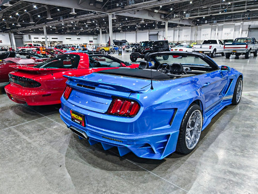 Upgrade Your Ford Mustang Ecoboost V6 GT March1 Bullitt S550.1 S550.2 2015 2016 2017 2018 2019 2020 2021 2022 2023 with Aftermarket Parts - DAWN & DUSK Rear Bumper & Diffuser & Exhaust Tip Trim Carbon Fiber / FRP from Robot Craftsman