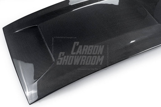 Ford Mustang Ecoboost V6 GT March1 Bullitt S550.1 S550.2 2015 2016 2017 2018 2019 2020 2021 2022 2023 with Aftermarket Parts - "DAWN & DUSK" Roof Scoop Carbon Fiber / FRP from Robot Craftsman