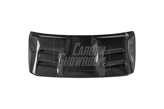 Ford Mustang Ecoboost V6 GT March1 Bullitt S550.1 S550.2 2015 2016 2017 2018 2019 2020 2021 2022 2023 with Aftermarket Parts - "CAVALIER" Ducktail Spoiler & Rear Trunk Lid Cover Carbon Fiber / FRP from Robot Craftsman