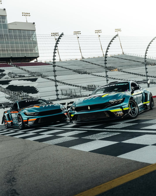 Ford Mustang Ecoboost V6 GT 2015 2016 2017 & Mustang Ecoboost V6 GT S550.1 2015 2016 2017 & Mustang Ecoboost V6 GT March1 Bullitt S550.2 2018 2019 2020 2021 2022 2023 with Aftermarket Parts - DUSK Front Bumper & Lip (Badge included) & Replacement Front Lip Only Carbon Fiber / FRP from Robot Craftsman