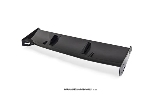Ford Mustang Ecoboost V6 GT March1 Bullitt S550.1 S550.2 2015 2016 2017 2018 2019 2020 2021 2022 2023 with Aftermarket Parts - "DAWN & DUSK" Rear Wing & Spoiler Carbon Fiber / FRP from Robot Craftsman