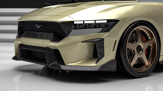 Ford Mustang S650 2.3 Ecoboost 5.0 GT Dark Horse 2024-ON with Aftermarket Parts - DARKSTAR Hood Carbon Fiber / FRP from Robot Craftsman