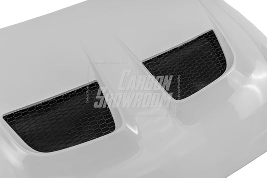 Ford Mustang Ecoboost V6 GT March1 Bullitt S550.1 S550.2 2015 2016 2017 2018 2019 2020 2021 2022 2023 (designed for ROBOT CRAFTSMAN S550 GTD Style widebody kit, S550.2 requires S550.1 headlight. designed to be installed with ROBOT CRAFTSMAN GTD front bumper) with Aftermarket Parts - GTD Style Hood Bonnet Carbon Fiber / FRP from Robot Craftsman