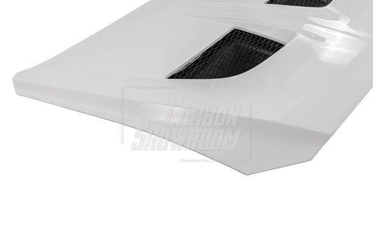 Ford Mustang Ecoboost V6 GT March1 Bullitt S550.1 S550.2 2015 2016 2017 2018 2019 2020 2021 2022 2023 (designed for ROBOT CRAFTSMAN S550 GTD Style widebody kit, S550.2 requires S550.1 headlight. designed to be installed with ROBOT CRAFTSMAN GTD front bumper) with Aftermarket Parts - GTD Style Hood Bonnet Carbon Fiber / FRP from Robot Craftsman
