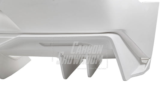 Ford Mustang Ecoboost V6 GT March1 Bullitt S550.1 S550.2 2015 2016 2017 2018 2019 2020 2021 2022 2023 with Aftermarket Parts - GTD Style Rear Bumper & Diffuser Carbon Fiber / FRP from Robot Craftsman