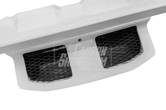 Ford Mustang Ecoboost V6 GT March1 Bullitt S550.1 S550.2 2015 2016 2017 2018 2019 2020 2021 2022 2023 (designed for ROBOT CRAFTSMAN S550 GTD Style widebody kit) with Aftermarket Parts - GTD Style Rear Trunk Lid Cover Carbon Fiber / FRP from Robot Craftsman