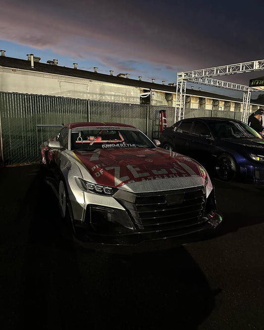 Ford Mustang Ecoboost V6 GT 5.0 S550.1 2015 2016 2017 with Aftermarket Parts - "DAWN" Front Bumper & Lip (Badge included) Carbon Fiber / FRP from Robot Craftsman