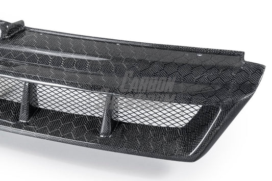 Volkswagen Golf R GTI Base MK7 MK7.5 2015 2016 2017 2018 2019 2020 2021 with Aftermarket Parts - Front Grill Replacement & ROBOT emblem cover Carbon Fiber / FRP from Robot Craftsman