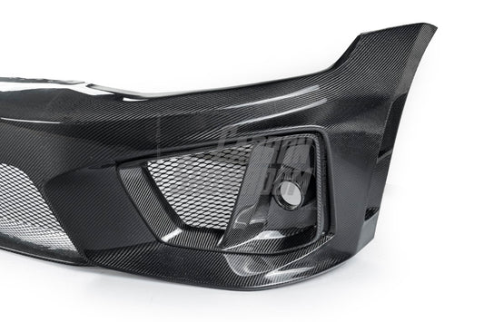 Volkswagen Golf R GTI Base MK7 MK7.5 2015 2016 2017 2018 2019 2020 2021 & Golf R GTI Base MK7 2015 2016 2017 & Golf R GTI Base MK7.5 2018 2019 2020 2021 with Aftermarket Parts - Front Lip & Front Bumper Carbon Fiber / FRP from Robot Craftsman