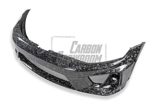 Volkswagen Golf R GTI Base MK7 MK7.5 2015 2016 2017 2018 2019 2020 2021 & Golf R GTI Base MK7 2015 2016 2017 & Golf R GTI Base MK7.5 2018 2019 2020 2021 with Aftermarket Parts - Front Lip & Front Bumper Carbon Fiber / FRP from Robot Craftsman