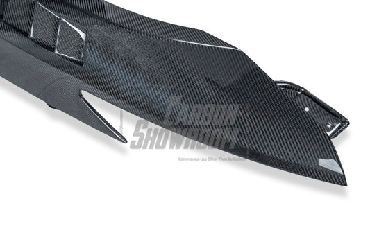 Nissan GTR Nismo T-Spec Black Edition Track Edition Premium Pure 2008 2009 2010 2011 2012 2013 2014 2015 2016 2017 2018 2019 2020 2021 2022 2023 2024 (slightly wider than stock, designed to be compatible with ROBOT CRAFTSMAN front bumper) with Aftermarket Parts - "Godzilla" Narrow Body Front Fenders Carbon Fiber / FRP from Robot Craftsman