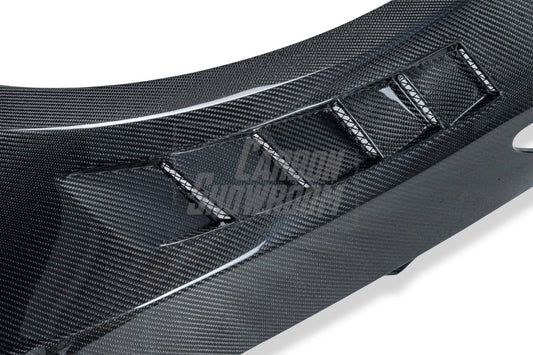 Nissan GTR Nismo T-Spec Black Edition Track Edition Premium Pure 2008 2009 2010 2011 2012 2013 2014 2015 2016 2017 2018 2019 2020 2021 2022 2023 2024 (slightly wider than stock, designed to be compatible with ROBOT CRAFTSMAN front bumper) with Aftermarket Parts - "Godzilla" Narrow Body Front Fenders Carbon Fiber / FRP from Robot Craftsman