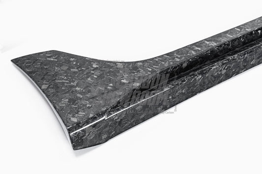 Tesla Model 3 Performance Long Range Standard Base 2017 2018 2019 2020 2021 2022 2023 with Aftermarket Parts - "Hacker" Narrow Body Side Skirts Carbon Fiber / FRP from Robot Craftsman
