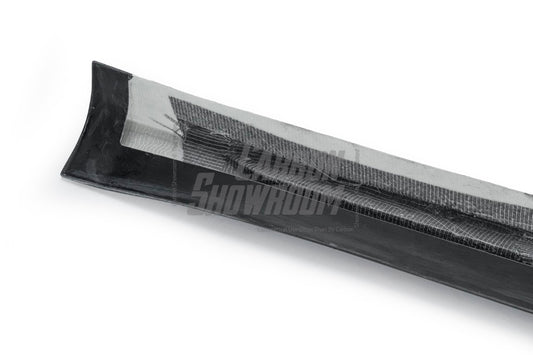 Tesla Model 3 Performance Long Range Standard Base 2017 2018 2019 2020 2021 2022 2023 with Aftermarket Parts - "Hacker" Narrow Body Side Skirts Carbon Fiber / FRP from Robot Craftsman