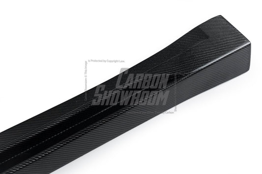 Tesla Model 3 Performance Long Range Standard Base 2017 2018 2019 2020 2021 2022 2023 with Aftermarket Parts - "Hacker" Narrow Body Side Skirts Carbon Fiber / FRP from Robot Craftsman