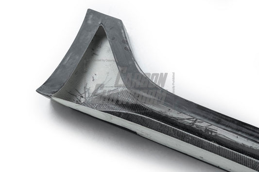 Tesla Model 3 Performance Long Range Standard Base 2017 2018 2019 2020 2021 2022 2023 with Aftermarket Parts - "Hacker" Widebody Wheel Arches & Side Skirts Carbon Fiber / FRP from Robot Craftsman