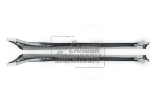 Tesla Model 3 Performance Long Range Standard Base 2017 2018 2019 2020 2021 2022 2023 with Aftermarket Parts - "Hacker" Widebody Wheel Arches & Side Skirts Carbon Fiber / FRP from Robot Craftsman
