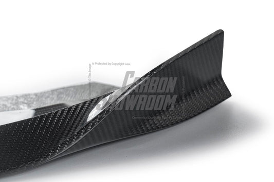 Alfa Romeo Giulia Sport Veloce Ti Sprint RWD AWD 2017 2018 2019 2020 2021 2022 2023 2024 (not suitable for Base and Lusso front bumpers) with Aftermarket Parts - "HIDROGAI" Front Lip Splitter Carbon Fiber / FRP from Robot Craftsman