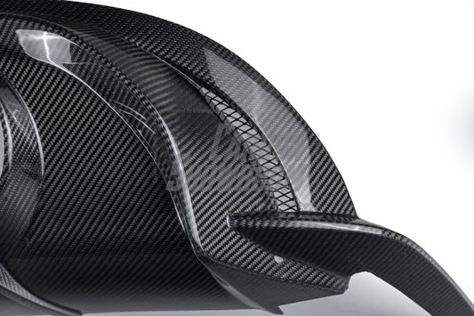 Alfa Romeo Giulia Sport Veloce Ti Sprint RWD AWD Lusso Base 2017 2018 2019 2020 2021 2022 2023 2024 with Aftermarket Parts - "HIDROGAI" Rear Diffuser Carbon Fiber / FRP from Robot Craftsman