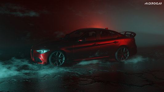 Alfa Romeo Giulia Quadrifoglio Sport Veloce Ti Sprint RWD AWD Lusso Base 2017-ON with Robot Craftsman's Aftermarket Parts - Standard Package "HIDROGAI" Carbon Fiber / FRP