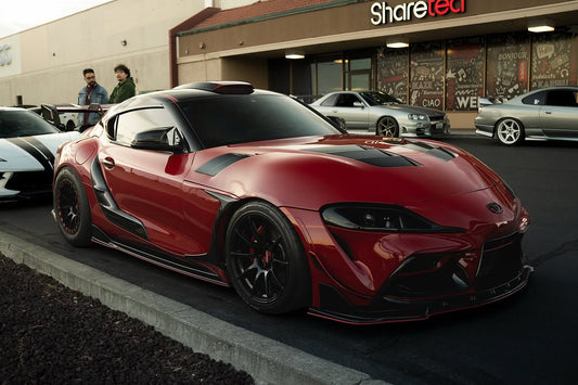 Toyota Supra MK5 A90 A91 3.0 2.0 2020 2021 2022 2023 2024 with Aftermarket Parts - Hyperion Roof Scoop Carbon Fiber / FRP from Robot Craftsman