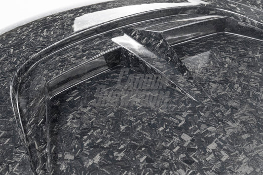 Tesla Model 3 Performance Long Range Standard Base 2017 2018 2019 2020 2021 2022 2023 with Aftermarket Parts - "Hacker" V2 Hood Bonnet Carbon Fiber / FRP from Robot Craftsman